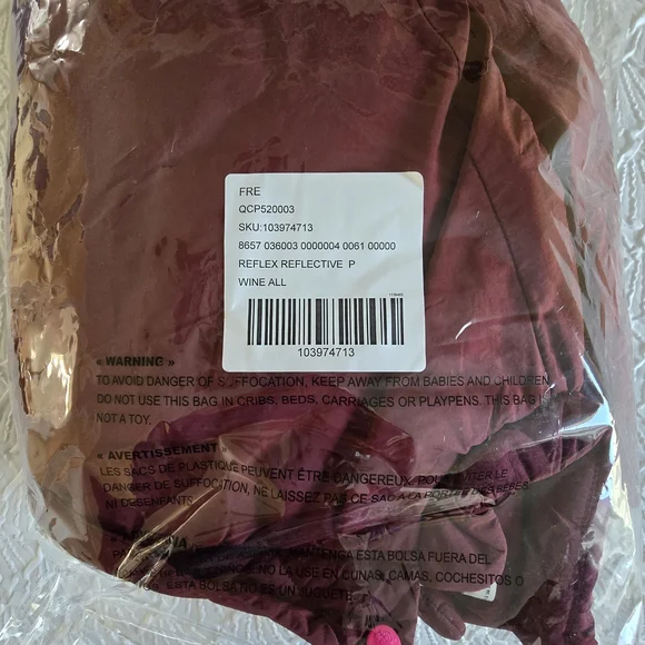 Fee People FP Movement Red Reflective Poncho Fits All NWT - Picture 8 of 10